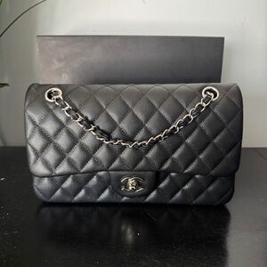 Large Quilted Chanel Double Flap Bag